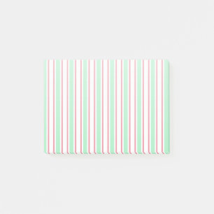 Post-it® Bandes de bonbons vert, rose et blanc à la menthe