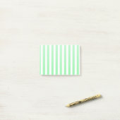 Post-it® Bandes de bonbons vertes et blanches (Sur un bureau)