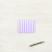 Post-it® Bandes de bonbons violettes et blanches (Sur un bureau)