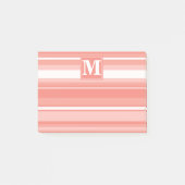 Post-it® Bandes de corail monogramme (Devant)