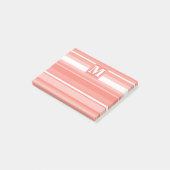 Post-it® Bandes de corail monogramme (Incliné)