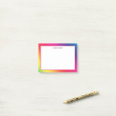 Post-it® Bandes Diagonales colorées Retro (Sur un bureau)