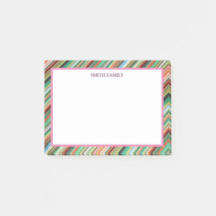 Post-it® Bandes Diagonales colorées Retro