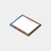 Post-it® Bandes Diagonales colorées Retro (Incliné)