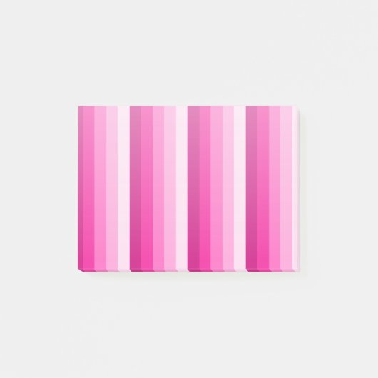 Post-it® Bandes d'ombre rose chaud (Devant)