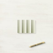 Post-it® Bandes d'ombre vert olive (Sur un bureau)