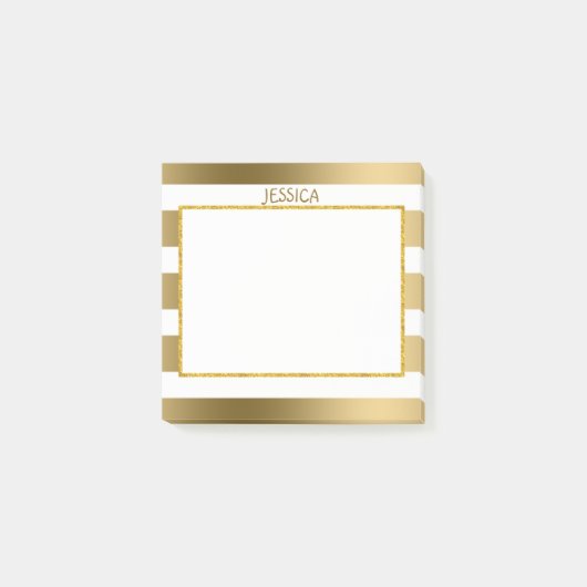 Post-it® Bandes d'or simples (Devant)