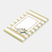 Post-it® Bandes dorées et fleurs (Incliné)