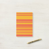 Post-it® Bandes orange rouge jaune (Sur un bureau)