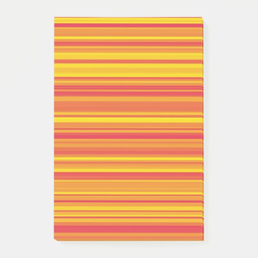 Post-it® Bandes orange rouge jaune (Devant)