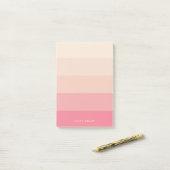 Post-it® Bandes pastel roses (Sur un bureau)