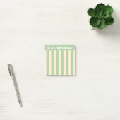 Post-it® Bandes Vertes & Jaune Pâle Avec Votre Nom (Bureau)