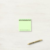 Post-it® Bannière de cactus (Sur un bureau)