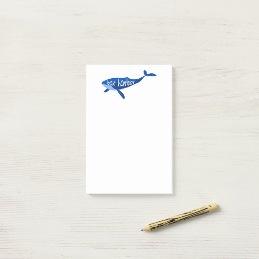 Post-it® Bar Harbour Maine Whale (Sur un bureau)