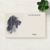 Post-it® Barbet Abstrait Art Nom du chien (Bureau)