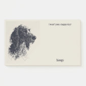 Post-it® Barbet Abstrait Art Nom du chien (Devant)