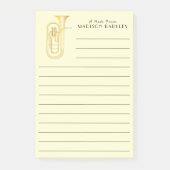 Post-it® Baritone Musician Band Teacher Post-it Notes (Devant)