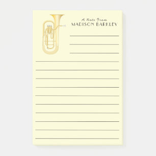 Post-it® Baritone Musician Band Teacher Post-it Notes