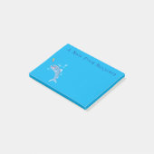 Post-it® Barracuda poisson affamé de la pêche dessin animé (Incliné)