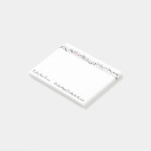 Post-it® Barre antique de musique (Incliné)