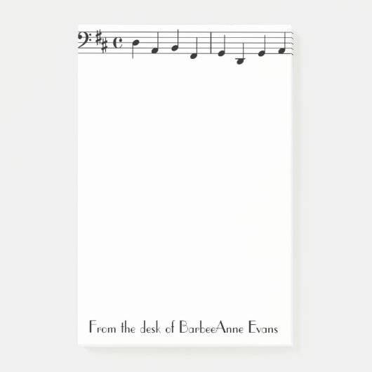 Post-it® Barre simple (Devant)