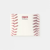 Post-it® Baseball Look Personnalisé Coach Post-It Notes (Devant)