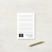 Post-it® Basic Company Logo Branding Co Note Card (Sur un bureau)