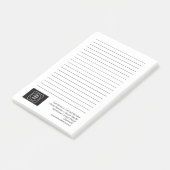 Post-it® Basic Company Logo Branding Co Note Card (Incliné)