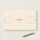 Post-it® Basket-ball Court Design Post (Sur un bureau)