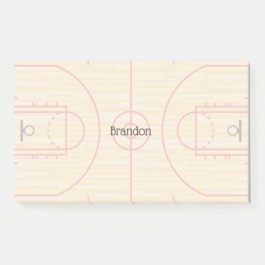 Post-it® Basket-ball Court Design Post (Devant)
