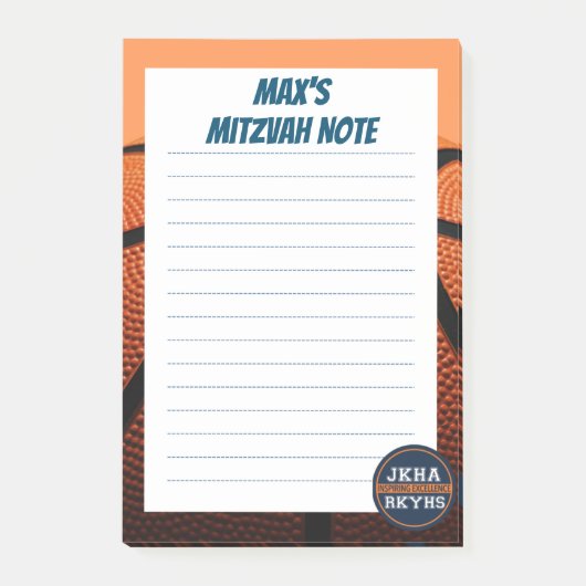 Post-it® Basket-ball Mitzvot (Devant)