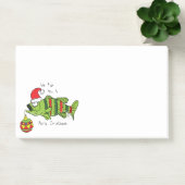 Post-it® Basse de Noël amusant Pêche Poisson Cute Cartoon (Bureau)