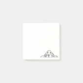 Post-it® basset blanc (Devant)