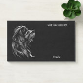 Post-it® Basset Griffon Vendeen Art Abstrait Nom du chien (Bureau)