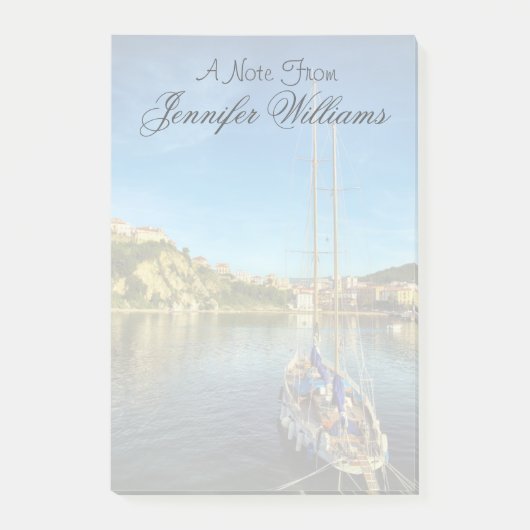 Post-it® Bateau approchant le rivage| Agropoli (Devant)