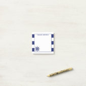 Post-it® Bateau de capitaine nautique Ajouter le nom 3x3 (Sur un bureau)