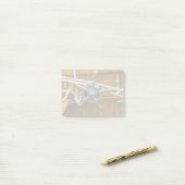 Post-it® Bateau en bois antique (Sur un bureau)