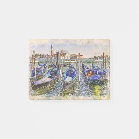 Post-it® Bateaux bleus du port de Venise (Devant)