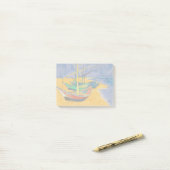 Post-it® Bateaux de Van Gogh Impressionnisme Plage (Sur un bureau)