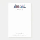 Post-it® Bâtiments couleur Skyline de Londres (Devant)