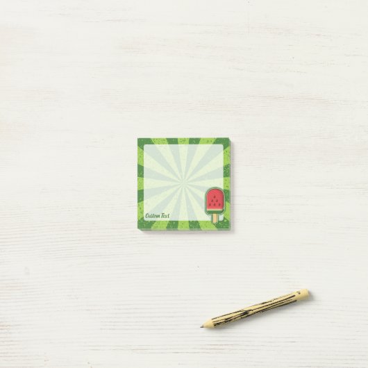 Post-it® Bâtonnet de glace à la pastèque (Sur un bureau)