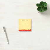 Post-it® BBQ Red Flames modifiable Western Lettres (Bureau)