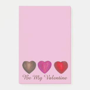 Post-it® Be My Valentine Chocolate Heart Saint Valentin