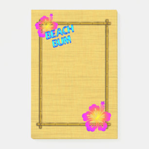 Post-it® Beach Bum Hibiscus Fleur Bambou Frame Art