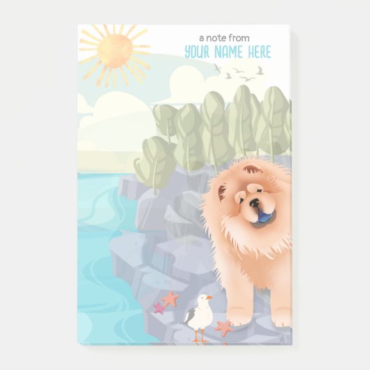 Post-it® BEACH CHOW Stick Notes (Devant)