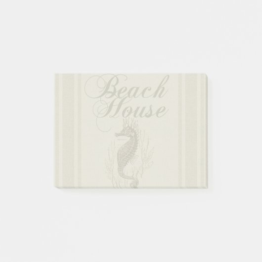 Post-it® Beach House Seahorse Seashore (Devant)