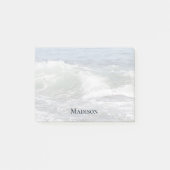 Post-it® Beach Ocean Waves Notes postales personnalisées (Devant)
