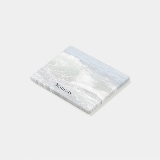 Post-it® Beach Ocean Waves Notes postales personnalisées (Incliné)