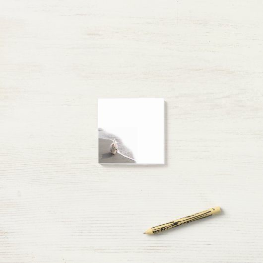 Post-it® Beachcombing Westie Photo 3x3 Notes (Sur un bureau)