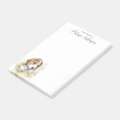 Post-it® Beagle Amoureux des chiens personnalisé mignon chi (Incliné)
